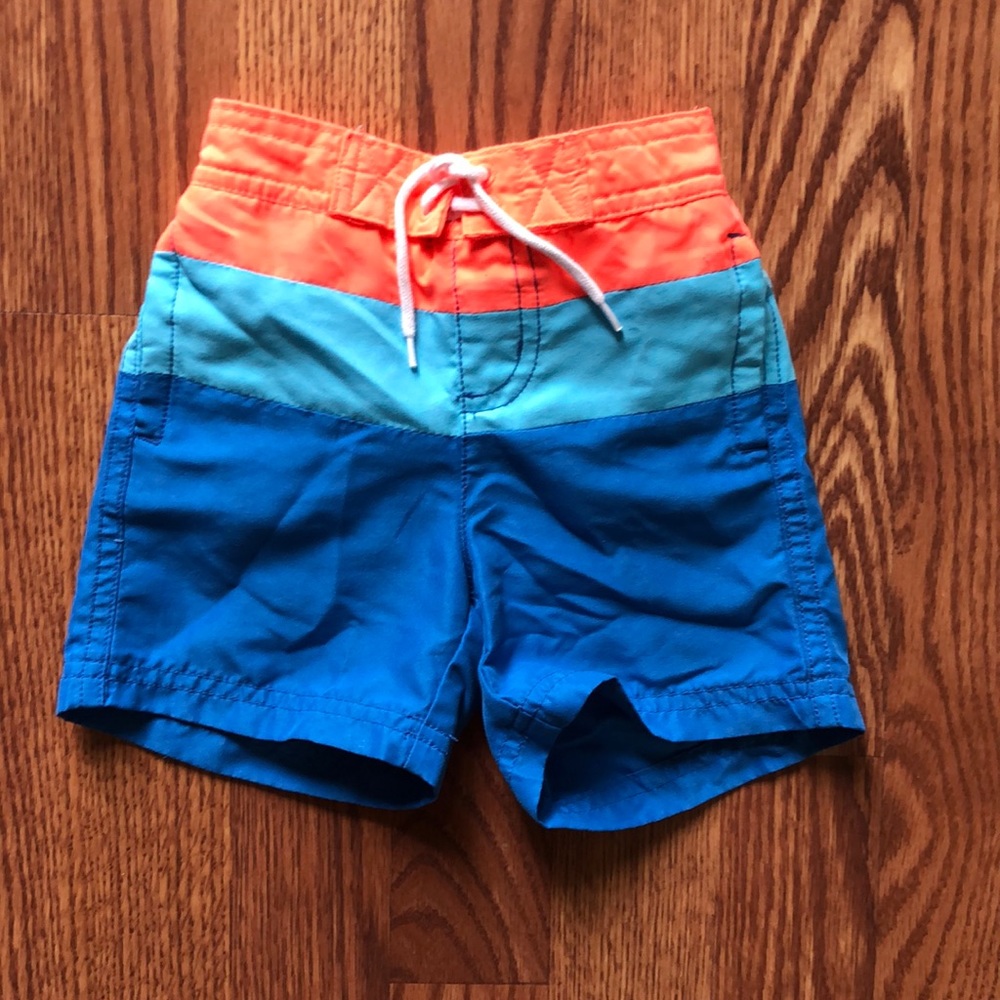 Janie and Jack boys swim trunks, size 6-12 months